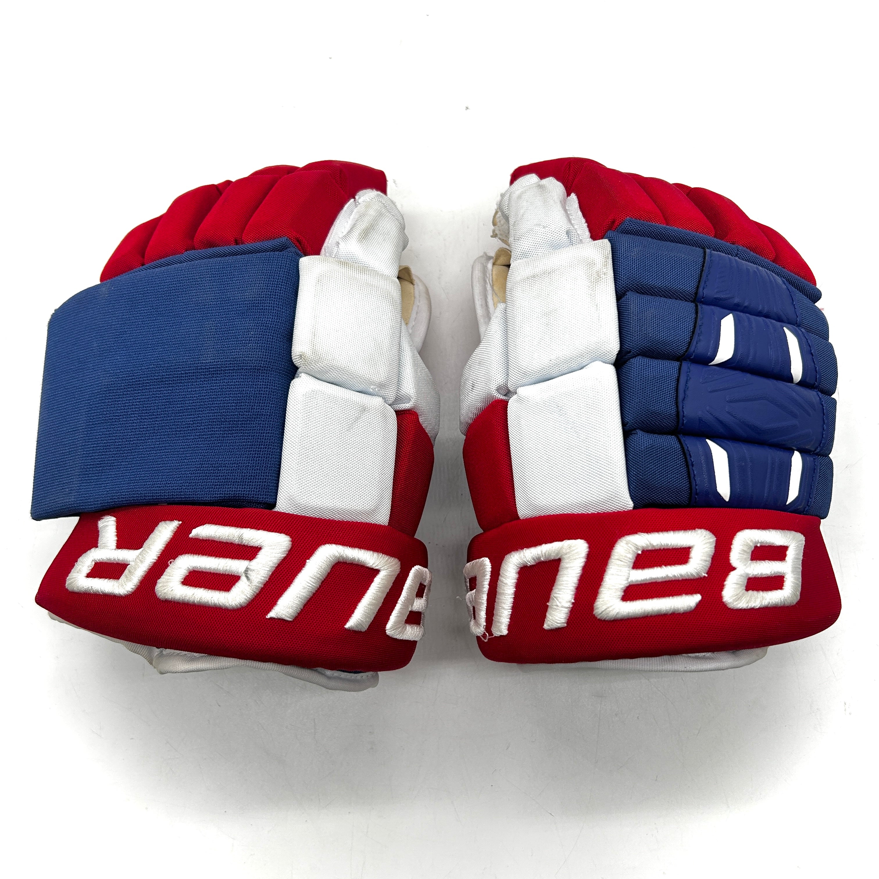 Bauer Pro Series - Used NHL Pro Stock Glove - Joel Armia (Blue/Red/White) #2